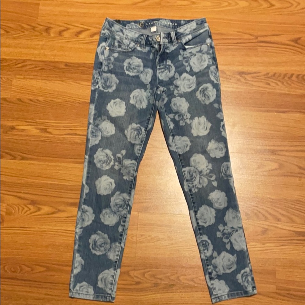 Lauren Conrad Floral Print Jeans